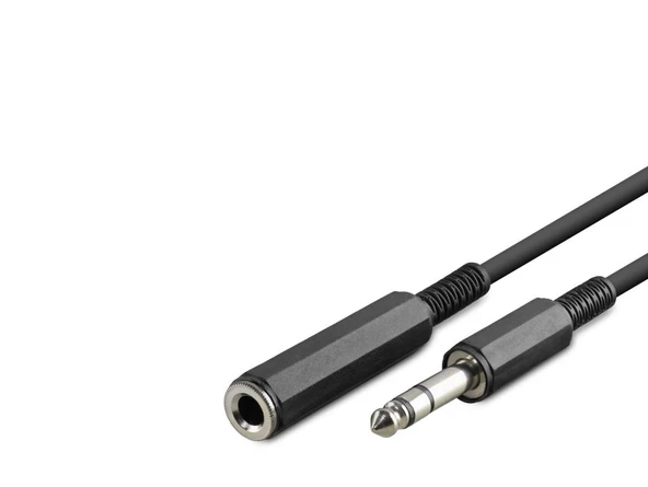 6.35Mm Gitar Uzatma Kablosu 1.5 M - Siyah HDX1050 ürün görseli 1