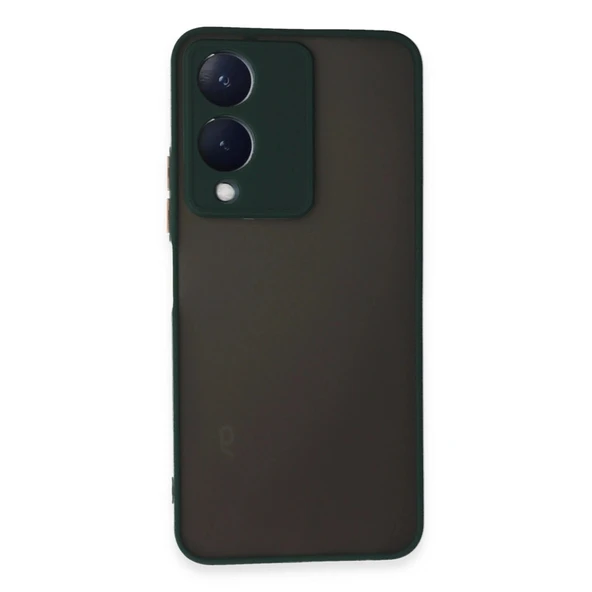 Vivo Y17s Kılıf Montreal Silikon Kapak - Yeşil ürün görseli 1