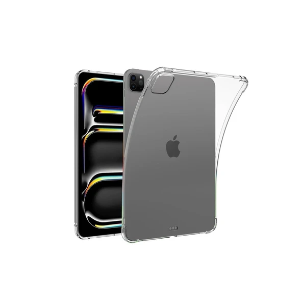 Apple İpad Pro 11 (2024) Kılıf Anti Shock Tablet Silikon - Şeffaf ürün görseli 1