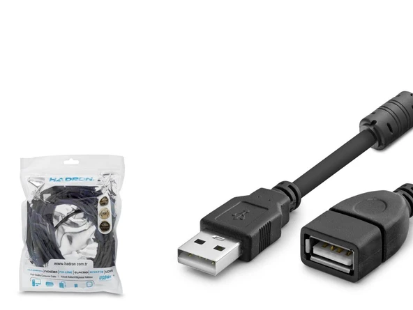 Usb Uzatma Kablosu 5 M - Si̇yah HDX7521 ürün görseli 1