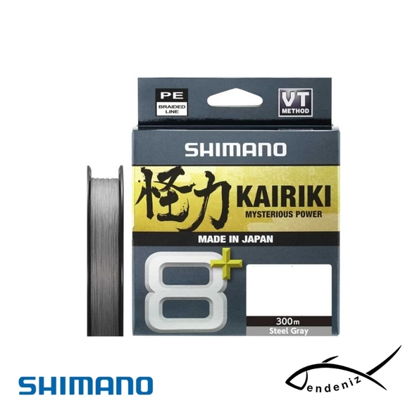 Shimano Kairiki 8+ 300m Steel Grey İp Misina ürün görseli 1