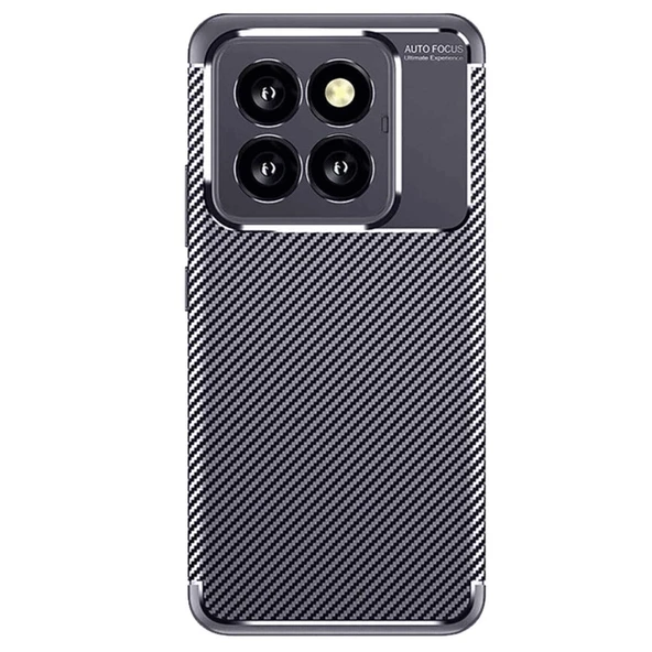 Xiaomi Mi 14t Pro Kılıf Auto Focus Karbon Kapak - Lacivert ürün görseli 1