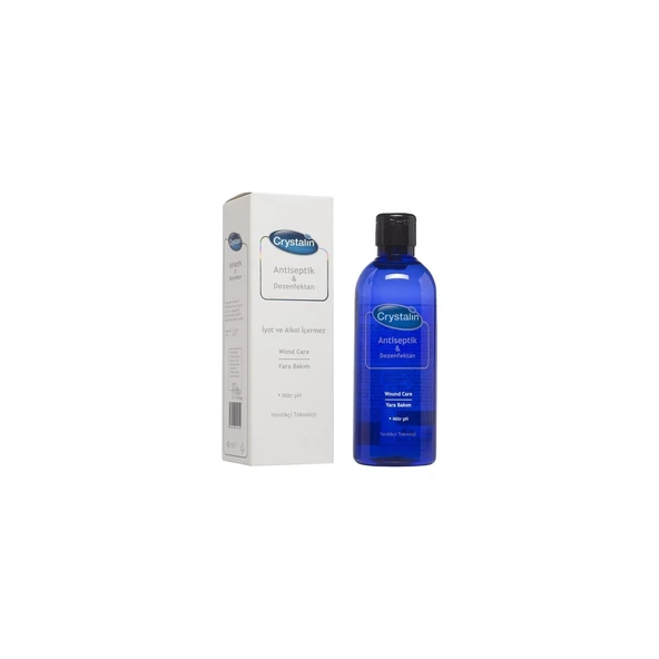 CRYSTALİN Alkolsüz Dezenfektan Sprey 400 ml - Cilde Uygun Hipokloröz Asit İçeren Antiseptik ürün görseli 1