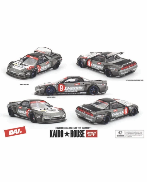 Mini GT 1/64 Kaido House Honda NSX Kaido Test Car Spec V1 KHMG190 ürün görseli 1