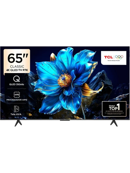 TCL 65P7K 65'' 165 Ekran Uydu Alıcılı 4K Ultra HD QLED Google TV ürün görseli 1