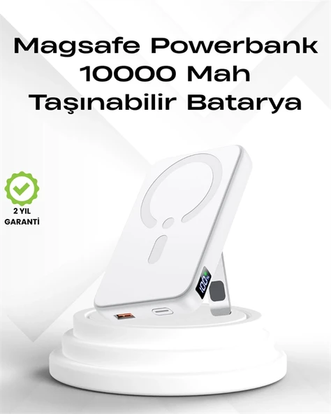Kablosuz MagSafe Powerbank – iPhone Uyumlu, 10000 mAh, Isı Dağılımlı ürün görseli 1