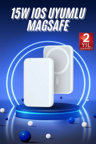 Magsafe Battery Pack Powerbank Kablosuz Şarj 5.000 mah ürün görseli 1