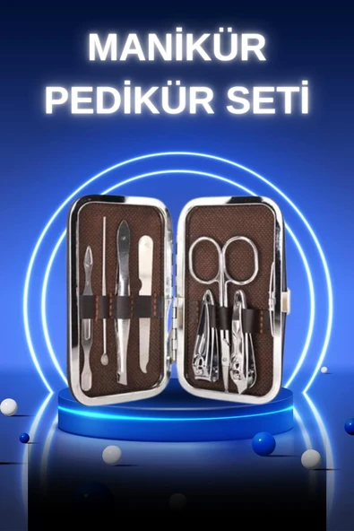 Manikür Pedikür Seti 7 Parça Tırnak Mantarı Tırnak Batığı Temizleme Taşınabilir ürün görseli 1