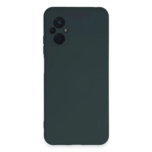 Xiaomi Poco M5 Kılıf Nano İçi Kadife Silikon - Koyu Yeşil ürün görseli 1
