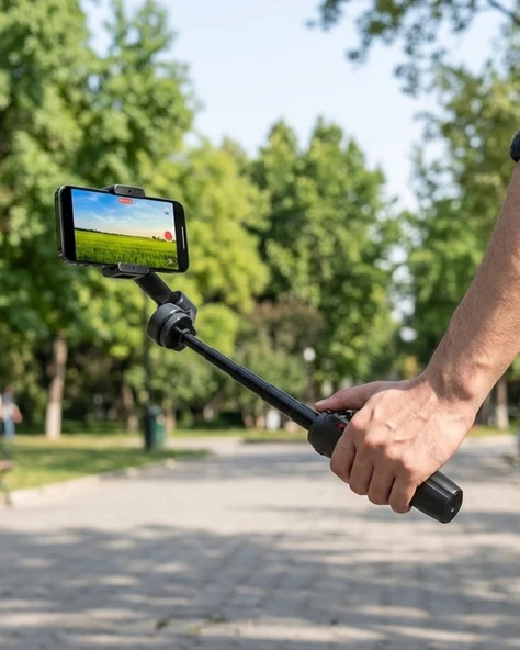 3 Axis Telefon Gimbal Stabilizer Video Çekim Sabitleyici ürün görseli 1