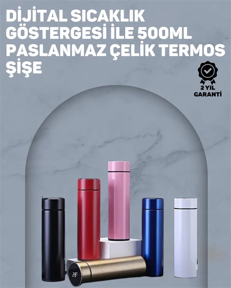 Yüksek Isı Korumasına Sahip Taşınabilir Çelik Termos ürün görseli 1