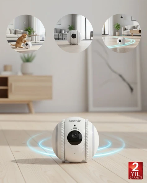 Akıllı Mobil Kontrollü Takip Kamerası WiFi Destekli Bulut Kayıtlı ürün görseli 1