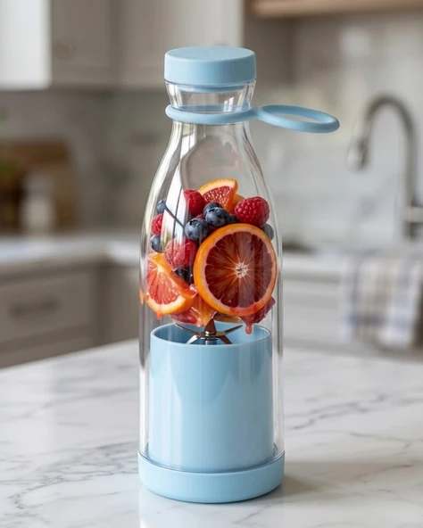 USB Şarjlı Mini Blender 380 ml Taşınabilir Smoothie Yapıcı Pratik Kullanım ürün görseli 1
