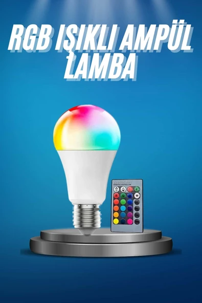 Ayarlanabilir Parlaklık RGB Led Ampul Beyaz Lamba Ve Renkli Ampul ürün görseli 1