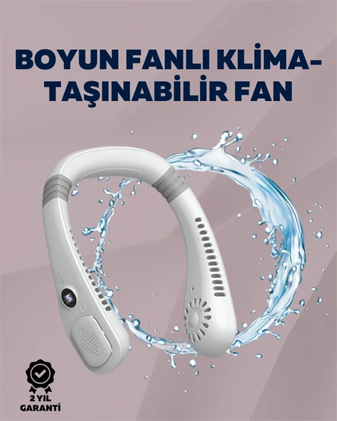 Kişisel Klima Fanı | 360° Dairesel Hava Akışı, Bladeless Tasarım, 5 Rüzgar Hızı, Taşınabilir ve Sessiz ürün görseli 1