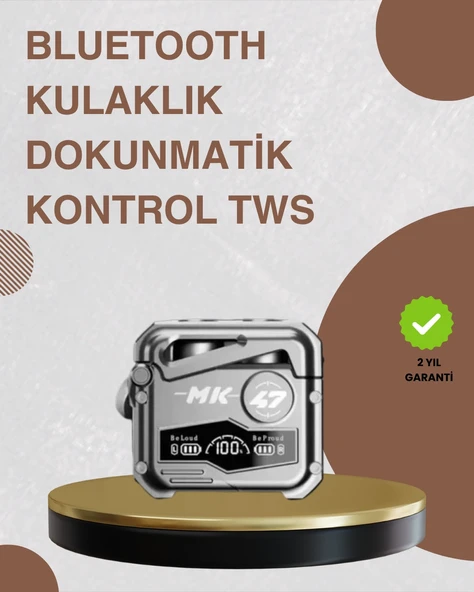 Bluetooth 5.0 Kulak İçi Kablosuz Kulaklık – Dokunmatik Kontrol, Düşük Gecikme ürün görseli 1