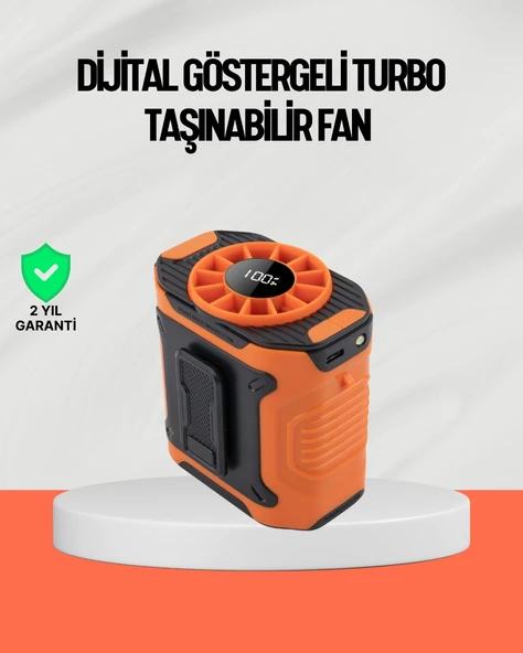 USB Şarjlı Güçlü Hız Ayarlı El ve Bel Fanı ürün görseli 1