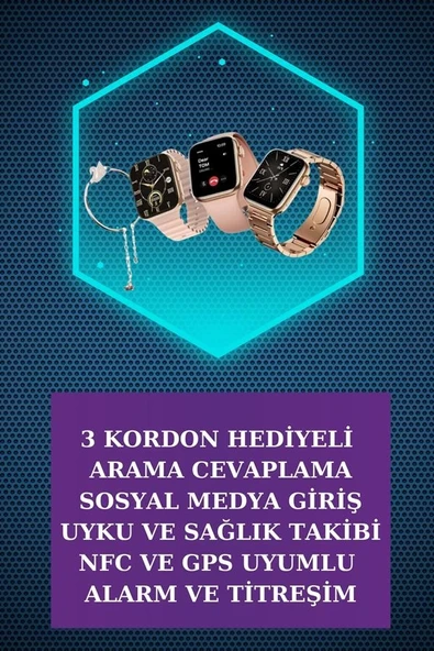 Dijital Göstergeli Powerbank Bluetooth Kulaklık ve Yeni Nesil Amoled Ekran Akıllı Saat ürün görseli 1