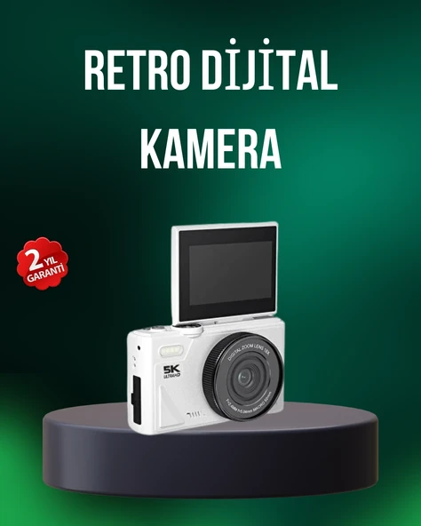 5K 75MP Dijital Kamera WiFi Aktarımlı Otofokus ve 18x Dijital Zoom ürün görseli 1