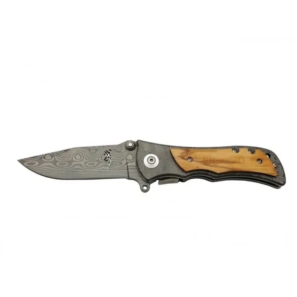 2-32 Damascus Çakı 20 Cm Manuel, Kemerlikli ürün görseli 1