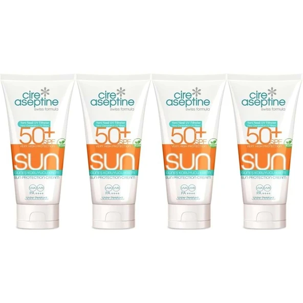 Cire Aseptine Sun Güneş Koruyucu Kremi 50+ SPF 150 ML (4 Lü Set) ürün görseli 1