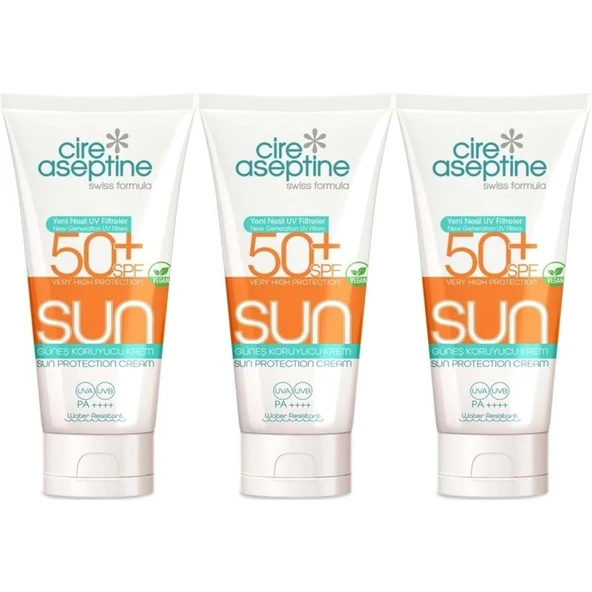 Cire Aseptine Sun Güneş Koruyucu Kremi 50+ SPF 150 ML (3 Lü Set) ürün görseli 1