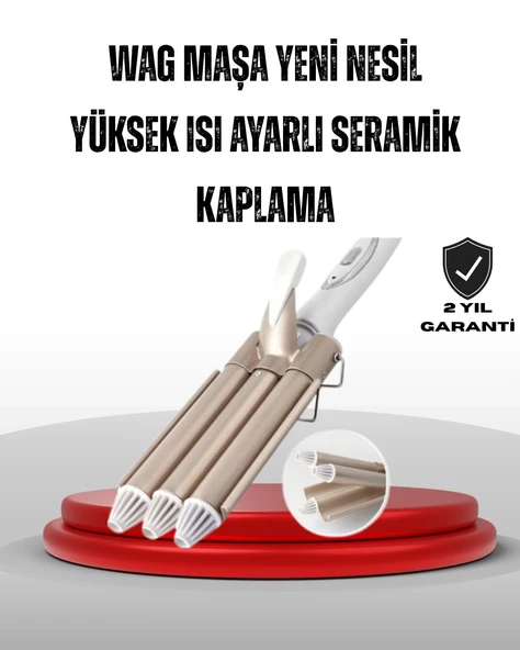 Ayarlanabilir Isı Ayarıyla Profesyonel Bukle Maşası – Hızlı ve Nazik Şekillendirme ürün görseli 1