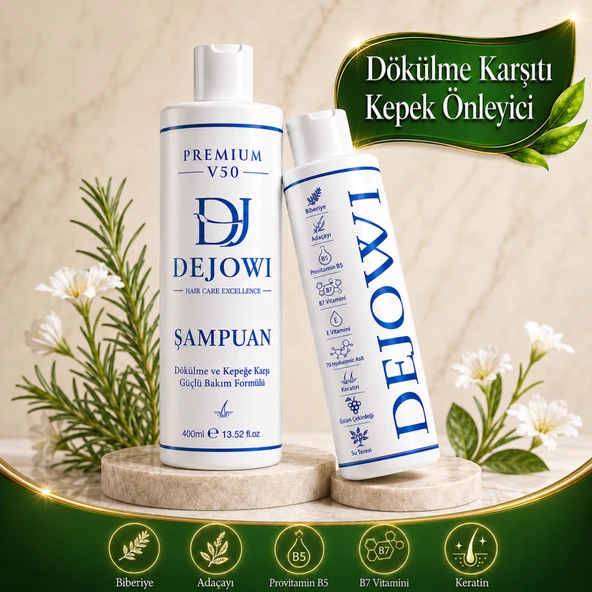 Dejowi V50 Premium Dökülme ve Kepek Karşıtı Bakım Şampuan 400 ml ürün görseli 1