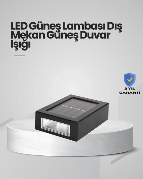 Güneş Enerjili LED Duvar Aydınlatması ürün görseli 1