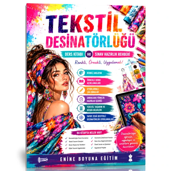 TEKSTİL DESİNATÖRLÜĞÜ DERS KİTABI VE SINAV HAZIRLIK REHBERİ ürün görseli 1