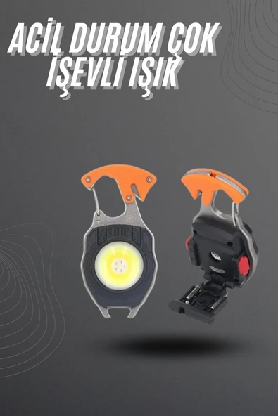 El Feneri LED Anahtarlık Çok Fonksiyonlu Mini Çakmak Özellikli ürün görseli 1