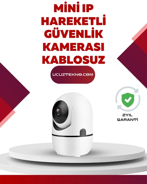 Full HD 1080P Kablosuz Güvenlik Kamerası - Hareket Takip Gece Görüşü ve İki Yönlü Ses Özellikli ürün görseli 1
