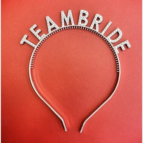 Gümüş Renk Team Bride Taç – Gelin ve Nedime Tacı ürün görseli 1