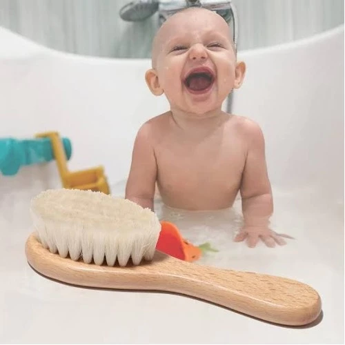 Keçi Kılı Organik Bebek Banyo Tarağı ürün görseli 1