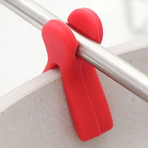 Silikon Tava Kaşık Tutacağı 3'lü Paket - Resim 5