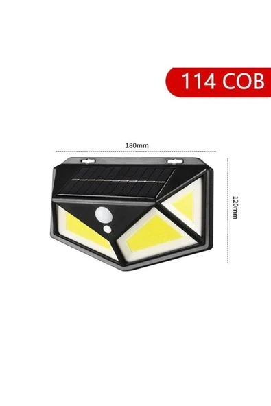 Hareket Sensörlü Bahçe Lambası 114 Led 3 Mod ürün görseli 1