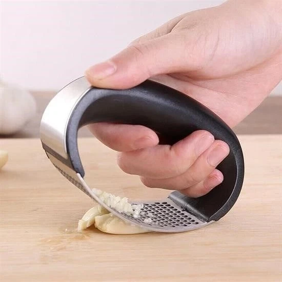 Yeni Sarımsak Ezici Paslanmaz Çelik Garlic Press - Resim 3
