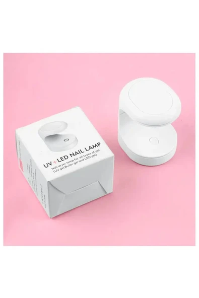 Mini Uv Led Işık Oje Tırnak Kurutucu Tasarımlı Express Protez Tırnak Kiti Kurutma Cilası ürün görseli 1