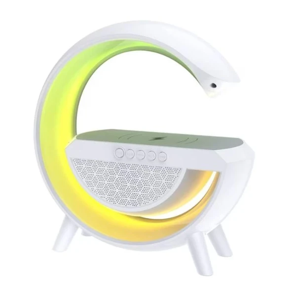 Kablosuz Şarj Standlı RGB Hoparlör - Resim 2