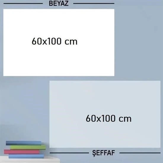 Ders Çalışma Yazı Tahtası Manyetik Duvar Stickerı 100x60 cm ürün görseli 1
