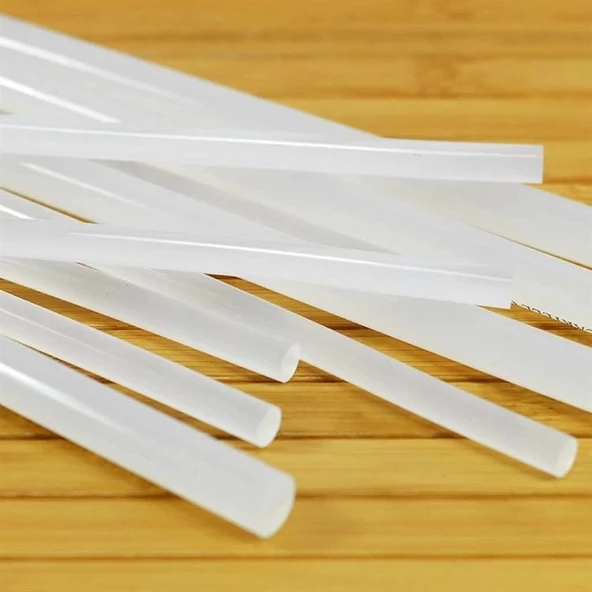 Şeffaf Sıcak Silikon Çubuğu Mum Silikon İnce 1 Kg 30 Cm ürün görseli 1