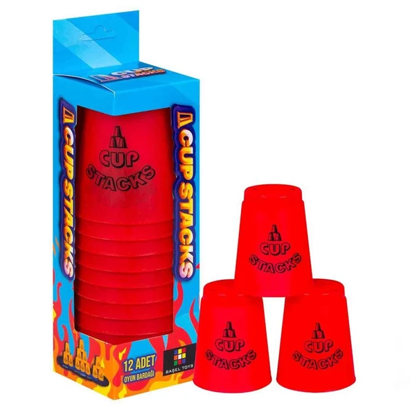 Cup Stacks Bardak Oyunu - 2008BŞL  - Stokta Olan Renk Gönderilir ürün görseli 1
