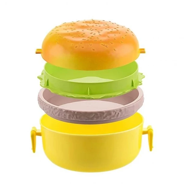 Hamburger Tasarımlı Beslenme Kabı - Resim 2