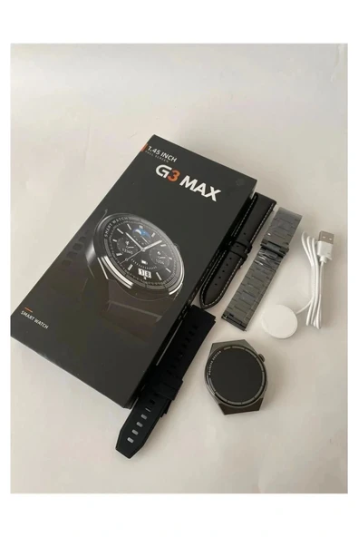 GT3 Max Uyumlu Akıllı Saat | G3 Max Model Akıllı Saat | Su Geçirmez, Nabız Ölçer, Spor Modlu ürün görseli 1