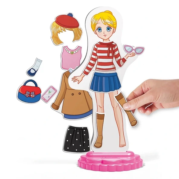 Quercetti Manyetik Moda Bebeği Anna - Resim 5