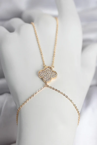 Pirinç Gold Renk Yonca Model Kadın Şahmeran ürün görseli 1