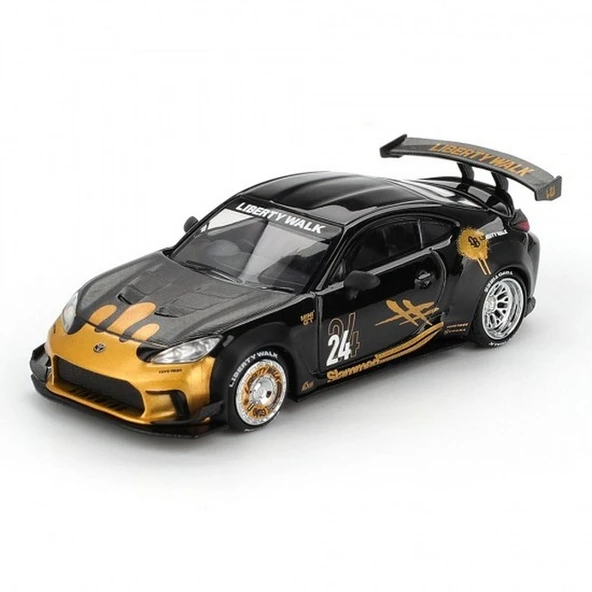 Mini GT 1/64 Toyota GR86 LB-Nation Black/Gold ürün görseli 1