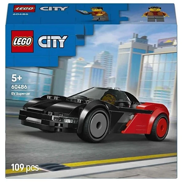 LEGO City Elektrikli Süper Araba 60486 - Resim 4