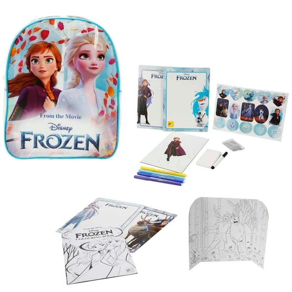 Disney Frozen Sırt Çantalı Boyama ve Çizim Seti ürün görseli 1