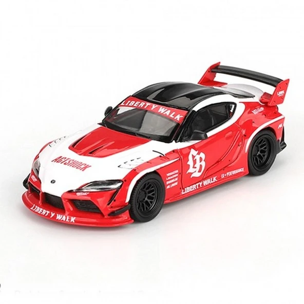 1/64 LB-WORKS Toyota GR Supra Red/White ürün görseli 1